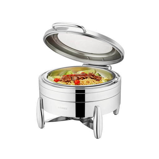 [SX-014] Sunnex Verona Stainless Steel Chafer Round / W06-2011