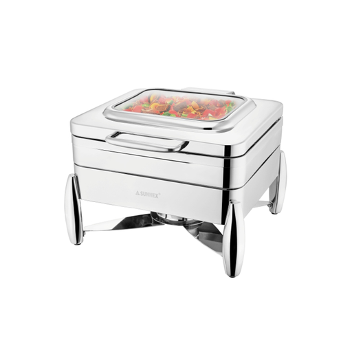 [SX-016] Sunnex Verona Stainless Steel Chafer 2/3 Size / W08-2011