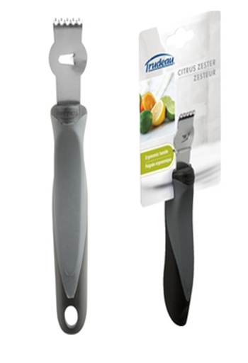 [27-066] Trudeau Stainless Steel Stress Less Citrus Zester / 9912017