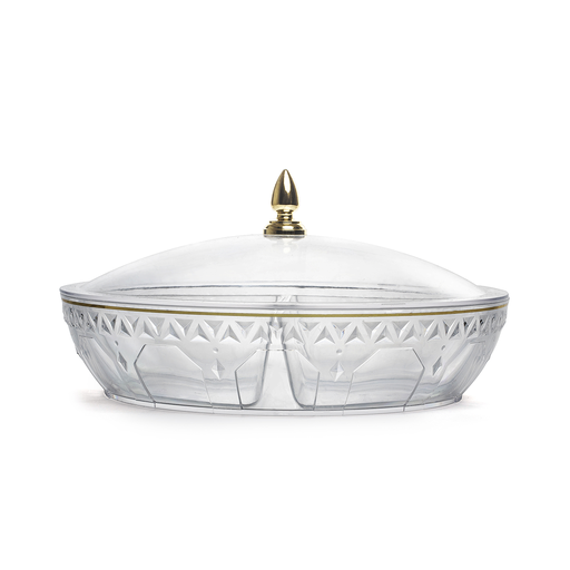 [30-1250] Rose round candy bowl 30 cm w/4 bowls RS-2121 / 52599