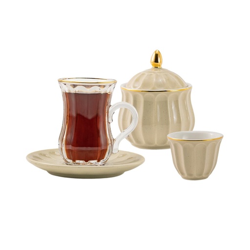 [RP-82937] Rose Coffee & Tea 20 Pieces Serving Set A15 / 345-20-A15