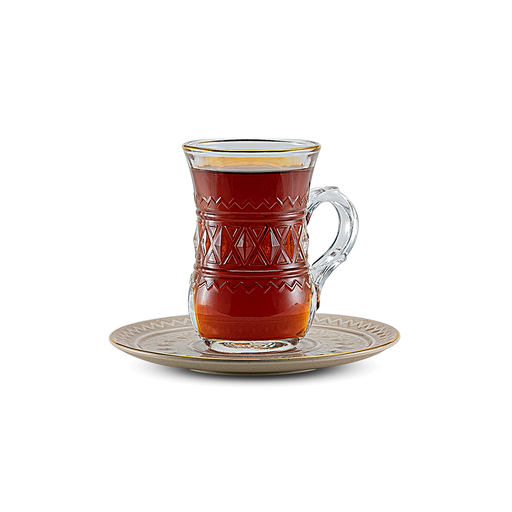 [RP-82950] Rose Thermos RS-712 Set of 6 Piece Tea Cup and 6 Piece Saucers / 712-TEA-A15