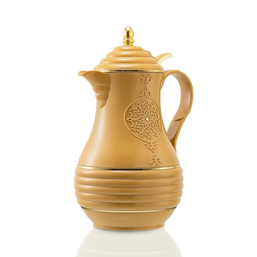 [RV-15115] Artivira Tea Vacuum Flask 1.3 Liter with Push Button Cover Gold / PB57-13-C02