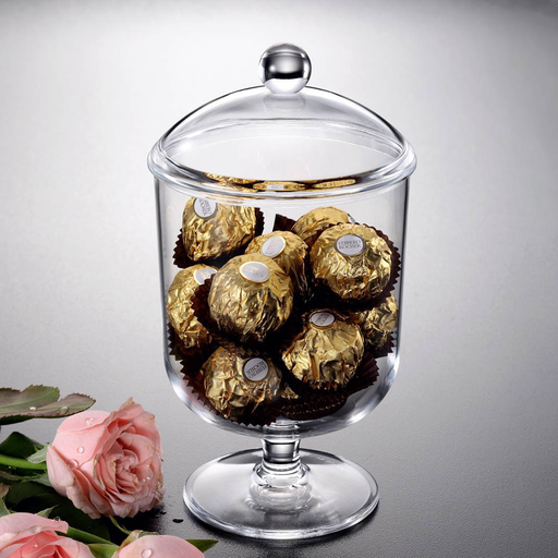 [02-629] Vague Acrylic Round Candy Clear Box S