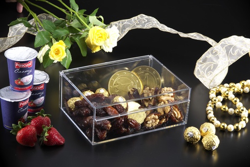 [02-718] Vague Acrylic Dates Serving Flip Box