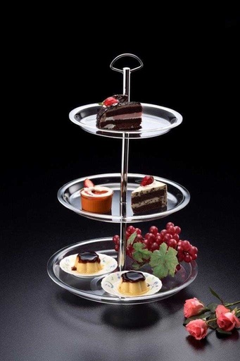 [02-769] Vague Acrylic Cake Stand 3 Tiers Taiwan