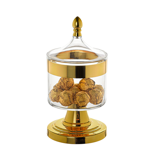 [13-1735] Acrylic 1000 ml Standing Storage Jar 13 x 26 cm