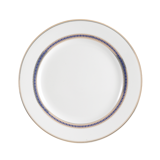 [03-423] Decopor 10.5" Dinner Plate Midnight Gold Design