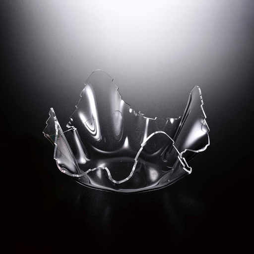 [02-892] Vague Acrylic Clear Fruit Bowl 24.5 cm