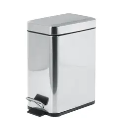 [13-1754] Vague 5 Liter Rectangular Pedal Bin Matt Finish / 29.2 x 14 x 31.1 cm