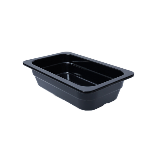 [36-706B] Vague Black Melamine GN Pan 1/4 65mm
