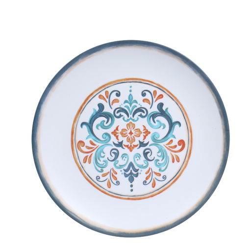 [36-770] Vague Melamine Plate 8.5'' Marrakech Design