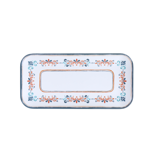 [36-778] Vague Melamine Rectangle Tray 14.2'' Marrakech Design