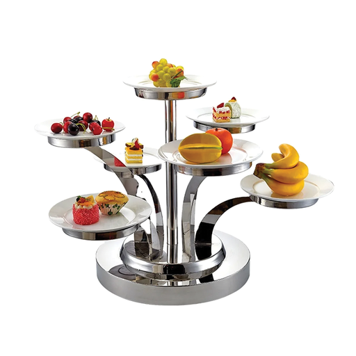 [BF-114] Vague Stainless Steel Food Display Stand