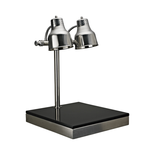 [BF-116] Vague Stainless Steel Lamp with Black Marble Base Heating Station