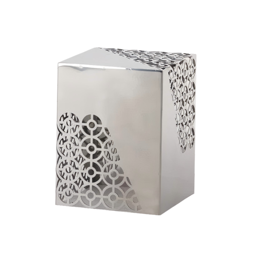 [BF-134] Vague Steel Display Stand with White Acrylic Plate 21 x 21 x H28 cm