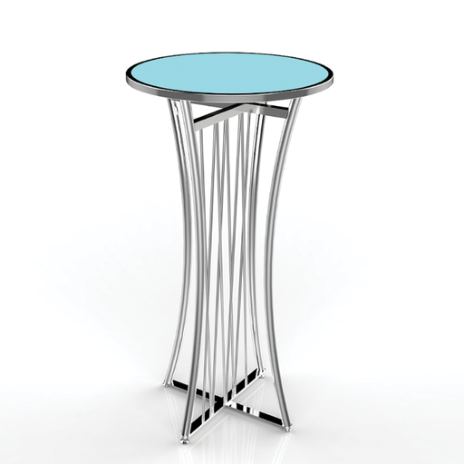 [BF-140] Vague Foldable Steel Cocktail Table With LED 60 x 45 x H100 cm