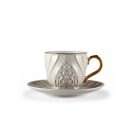 [RP-83061] 288-COF-A35 / Rose 12 Pcs Coffee Cups And Saucers (6+6)