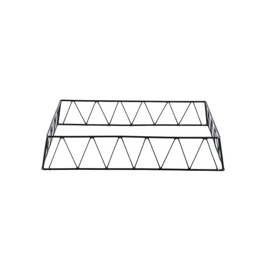 [05-285] Vague Short Black 1/1 GN Rectangular Display Stand Riser