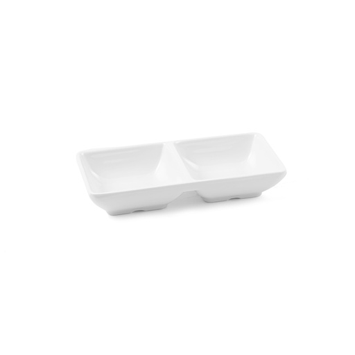 [36-459] Vague Melamine Divided Plate 14 cm