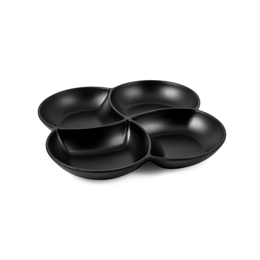 [36-466B] Vague Melamine Square Flower Divided Platter 26 cm