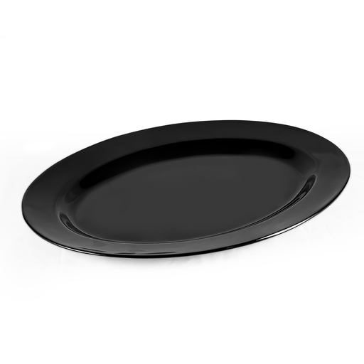[36-487B] Vague Melamine Oval Plate 53.5 cm