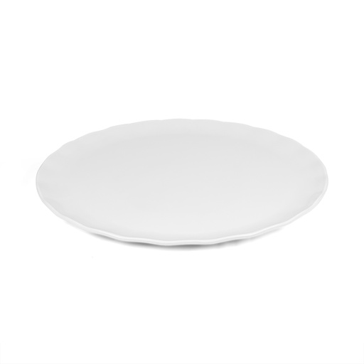 [36-506] Vague Melamine Round Wavy Edge Serving Platter 16"