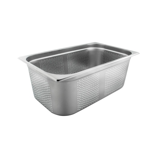 [GN-044-U6] Vague Stainless Steel Perforated Gastronorm Pan GN-Perforated 1/1 -200 mm