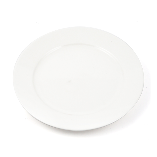 [08-1355] B2B Ivory Porcelain Flat Plate 22.5 cm / 9"