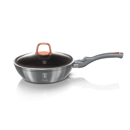[BH-139] Berlinger Haus Deep Frypan with Lid 24 cm Moonlight Collection / BH/6003