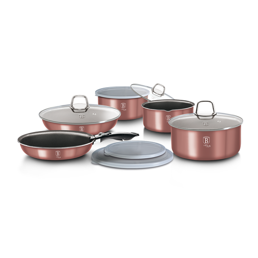 [BH-165] Berlinger Haus 12 Pieces Cookware Set I-Rose Collection / BH/6104