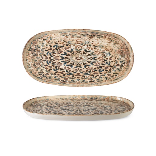[RN-001] Rinart Oval Flat Plate 30 cm x 15 cm / TLD30OKT-Azte