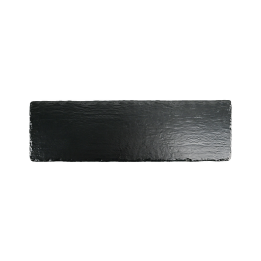 [36-596] Vague Black Melamine Rectangle Plate 52.8 x 16.2 cm