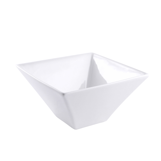 [08-057] Porceletta Ivory Porcelain Square Bowl 17.5 cm