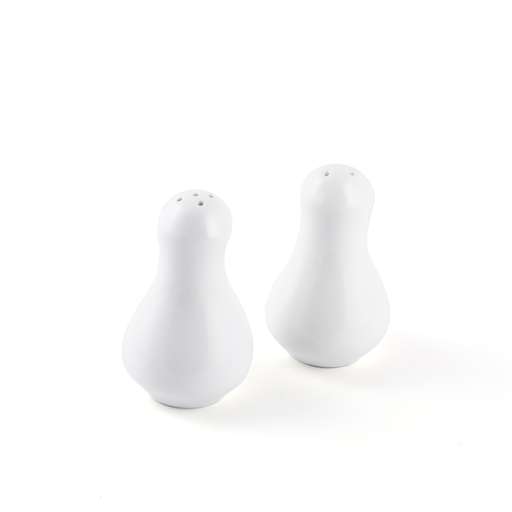 [08-059] Porceletta Ivory Porcelain Salt & Pepper Set