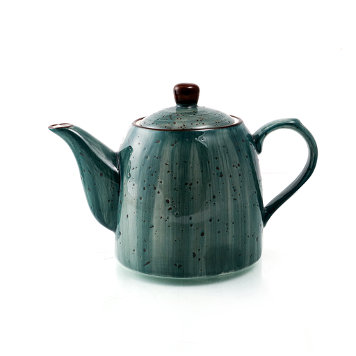[08-065DG] Porceletta Green Color Glazed Porcelain Coffee Pot 700 ml