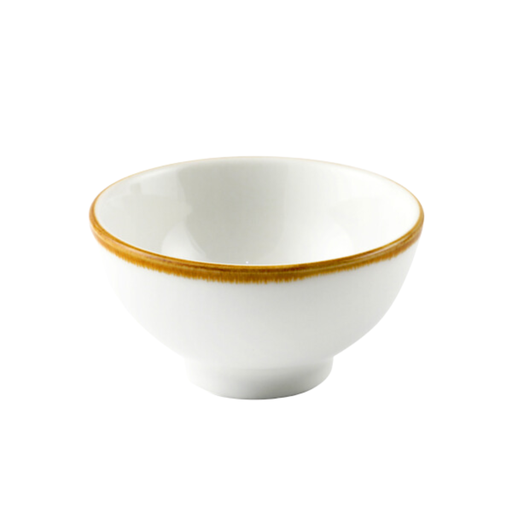 [08-080D1-U120] Porceletta Ivory Mocha Porcelain Small Footed Bowl 8 cm
