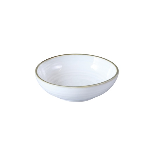 [08-115D2] Porceletta Terra Reactive Glaze Porcelain 3.125" Round Dish