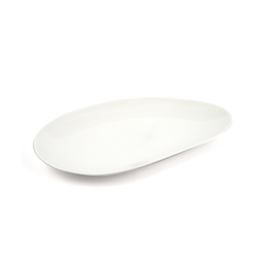 [08-1326P] Porceletta Ivory Porcelain Tear Plate 40 cm / 16"