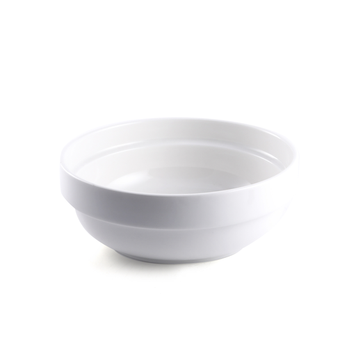 [08-144] Porceletta Ivory Porcelain Round Stackable Bowl 20 cm