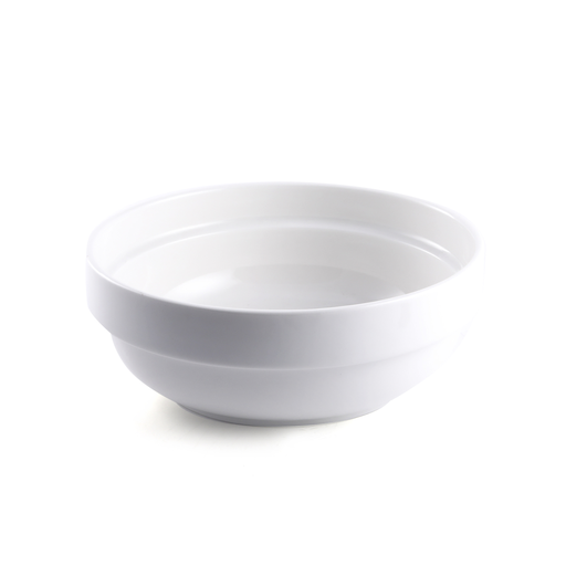 [08-145] Porceletta Ivory Porcelain Round Stackable Bowl 22.5 cm