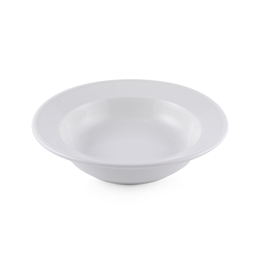 [08-147] Porceletta Ivory Porcelain Rimmed Salad Bowl 6"