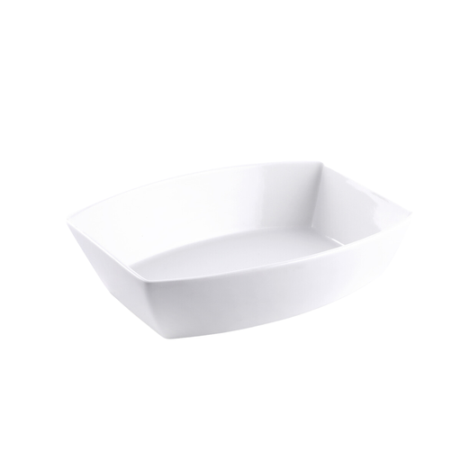 [08-1479] Porceletta Ivory Porcelain Rectangular Bowl 15 cm