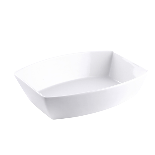 [08-1481] Porceletta Ivory Porcelain Rectangular Bowl 25 cm