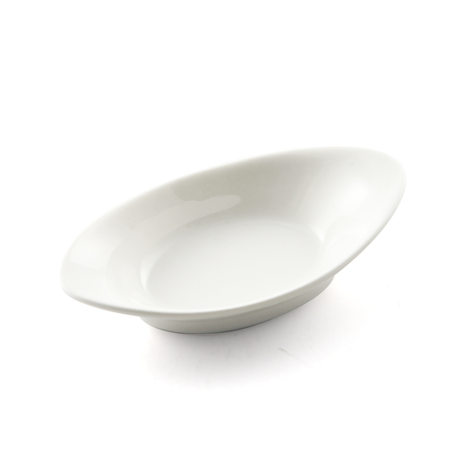 [08-1489] Porceletta Ivory Porcelain Oval Dish 9 cm
