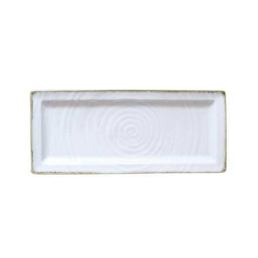 [08-1560D2] Porceletta Terra Reactive Glaze Porcelain Rectangular Plate 29 x 12 cm