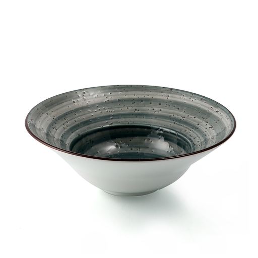 [08-1561DG] Porceletta Green Color Glazed Porcelain Pasta & Soup Plate 23 cm / 9"