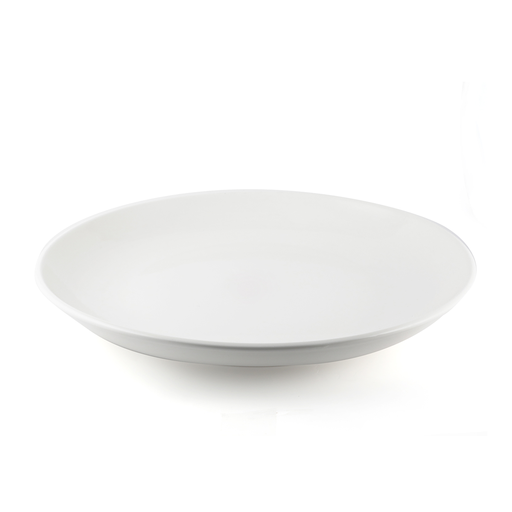 [08-1580] Porceletta Ivory Porcelain Small Ouzi Round Plate 35.5 cm